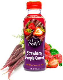 Raaw Strawberry Purple Carrot juice