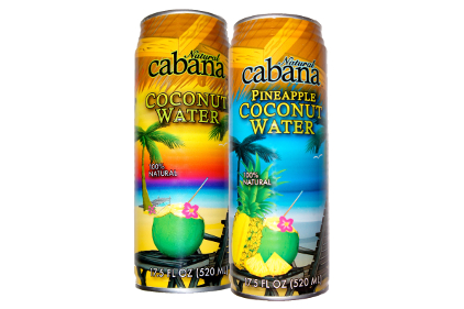 Natural Cabana Coconut Water and Pineapple Coconut Water