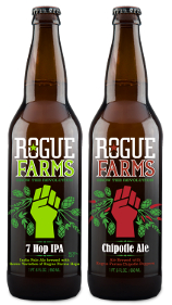Rogue Farms 7 Hop IPA and Chipotle Ale