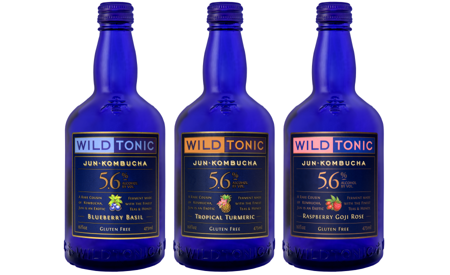Wild Tonic Blackberry Mint, Sparkling Jun, Probiotic Beverage (12 Fl Oz) Delivery Or Pickup Near Me