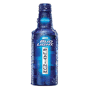 Bud Light Platinum reclosable bottle inbody