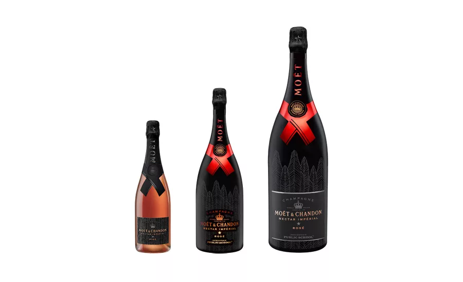 Limited-Edition Moët Nectar Impérial Rosé bottle