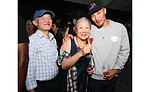 Dai-Yi Chow and his parents celebrate the Moët & Chandon x Public School collaboration and launch of the Limited-Edition Moët & Chandon x Public School Bottle.