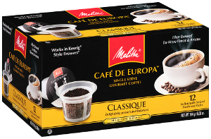 Melitta Cafe de Europa Single Serve Gourmet Coffee