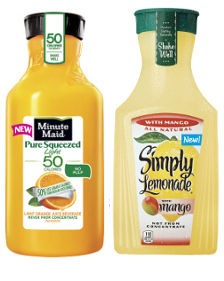 Minute Maid and Simply certified kosher juices