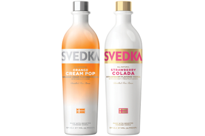 Svedka Orange Cream Pop and Strawberry Colada