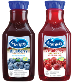 Ocean Spray Premium Cranberry and Blueberry juices