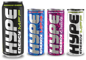 Hype Energy drinks