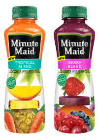 Minute Maid Tropical Blend and Berry Blend