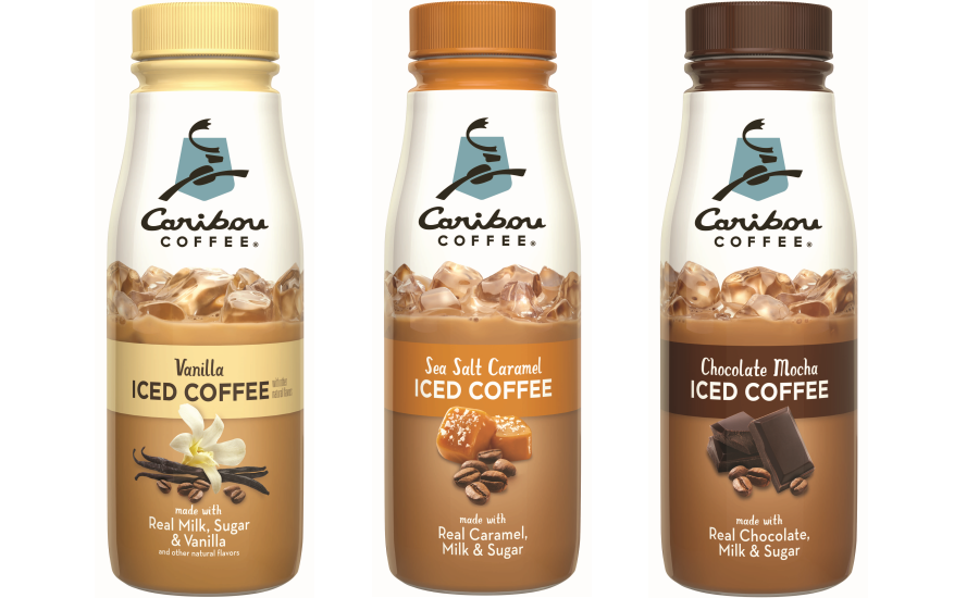 Caribou iced coffees