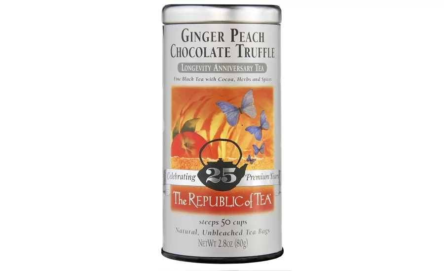 Ginger Peach Chocolate Truffle