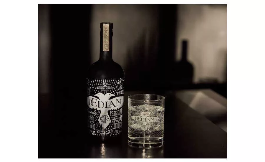 Bedlam Vodka packaging