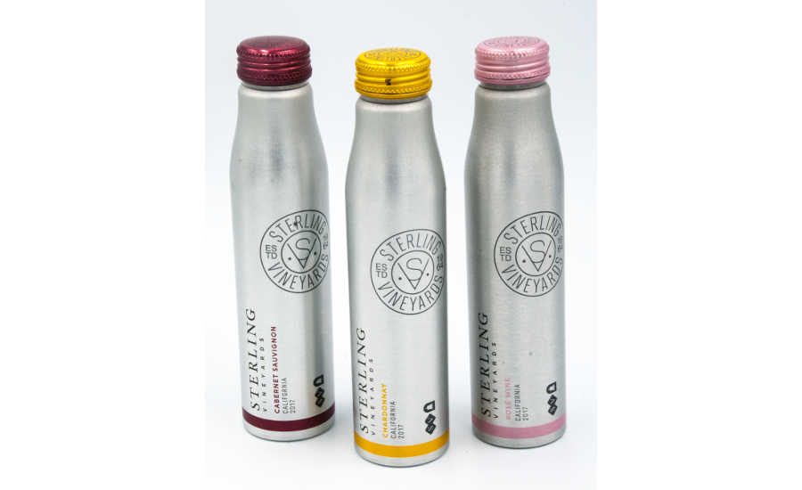 Sterling Vineyards releases aluminum bottle wine packaging 20190107