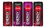 Coca-Cola Energy; Coca-Cola Energy Zero Sugar; Cola-Cola Energy Cherry; and Coca-Cola Energy Cherry Zero Sugar  (Images courtesy of The Coca-Cola Co.)