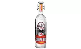 360 Vodka Kansas City Chiefs Bottle