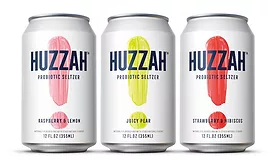 Huzzah Probiotic Seltzers
