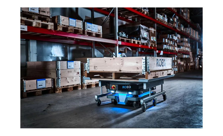ROEQ's new autonomous mobile robot doubles payload of the MiR250 robot.