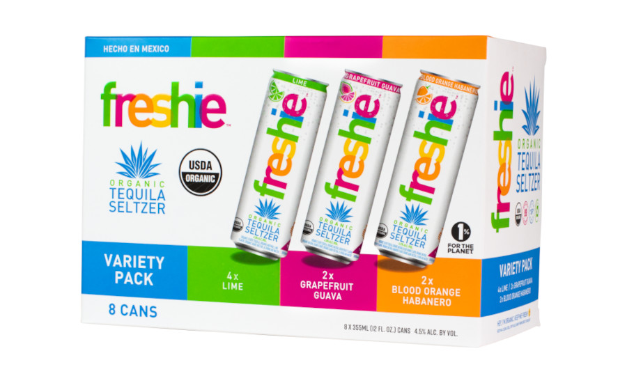 Freshie Organic Tequila Seltzer adds variety pack | Beverage Industry