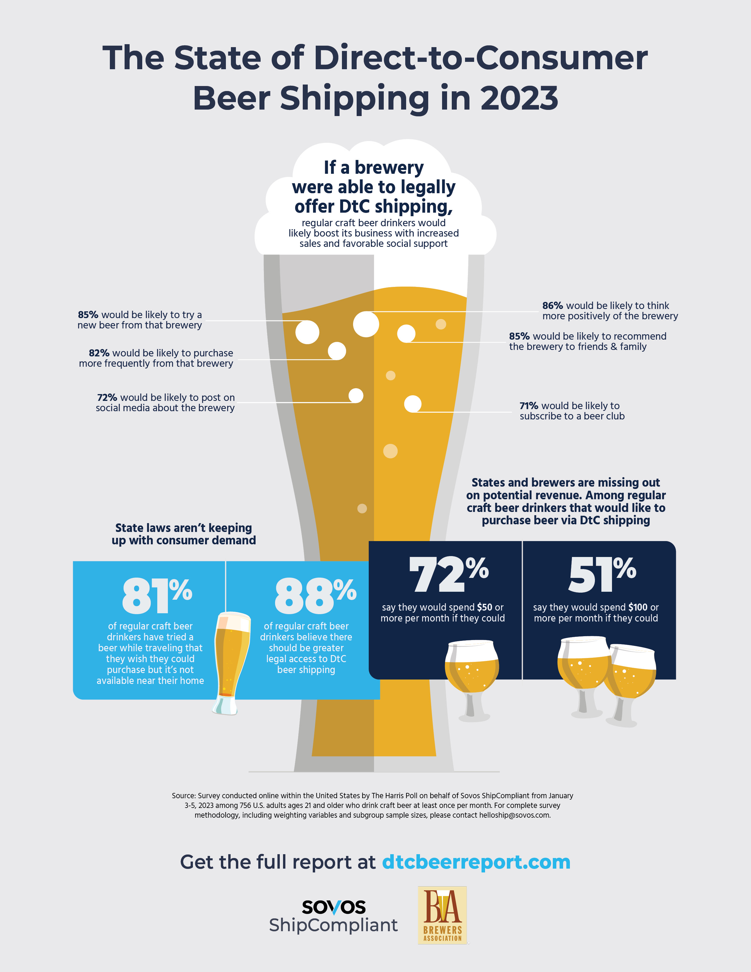 2023 Beer DtC Report Infographic
