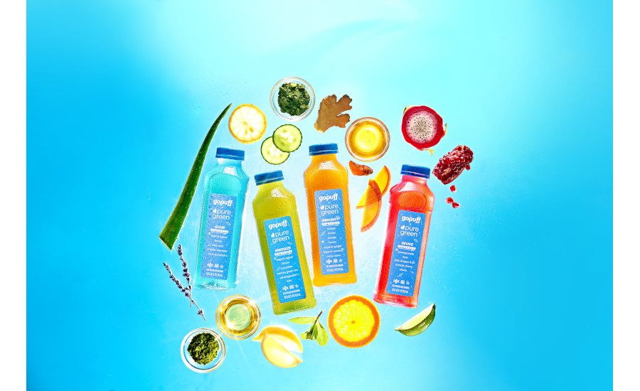 Gopuff, Pure Green launch coldpressed juice refreshers Beverage Industry