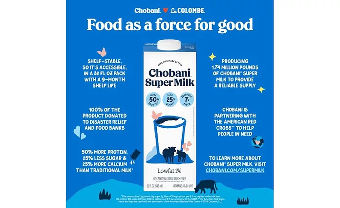 Chobani launches shelf-stable 'Super Milk' to support those in
