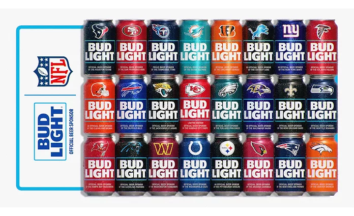 Bud Light NFL限定版355ml 30缶✖︎２ケース Bud Light releases NFL team packaging | Beverage Industry