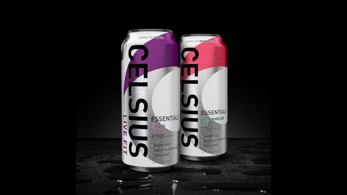 CELSIUS ESSENTIALS Grape Slush Watermelon Ice