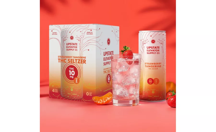 Strawberry Tangerine THC Seltzer