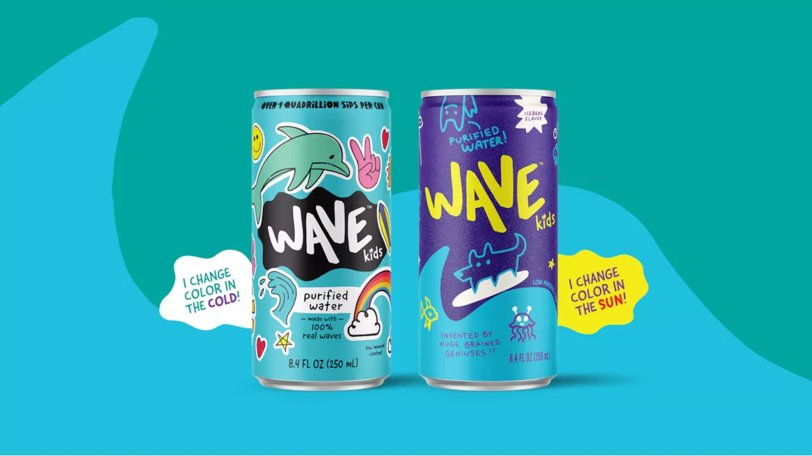 Wave Kids Canned Water