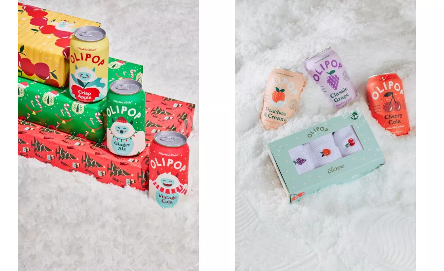 OLIPOP holiday merchandise