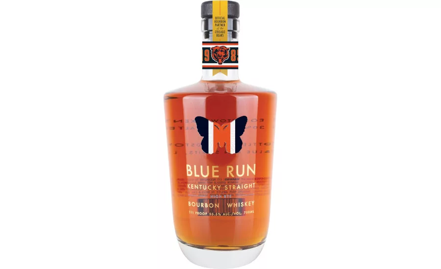 Blue Run Spirits Chicago Bears Bottle