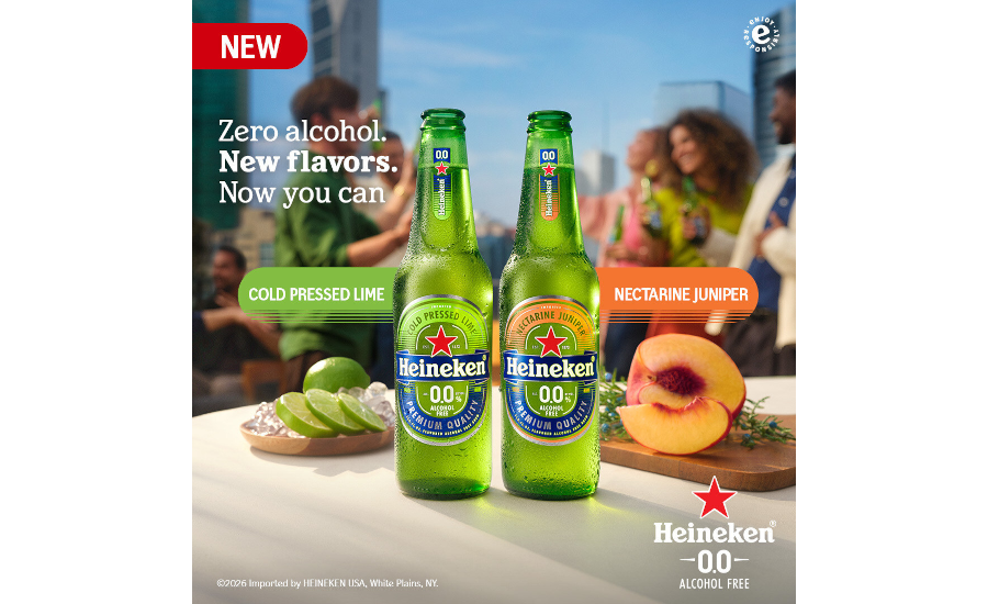 Heineken 0.0 Cold Pressed Lime, Nectarine Juniper