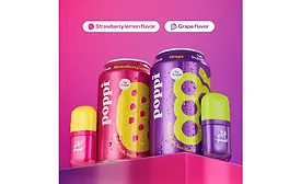 poppi and Bubble Skincare collaboration