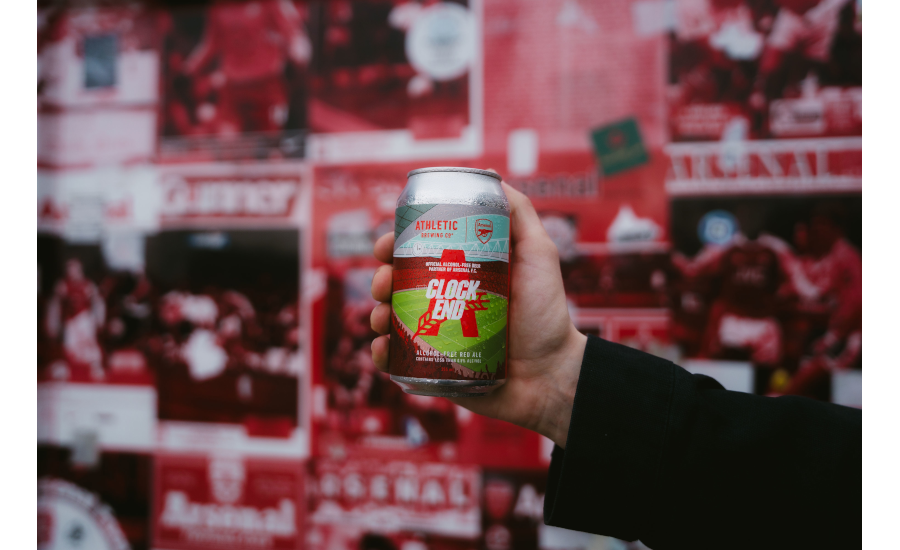 Athletic Brewing Co., Arsenal team up to launch Clock End Brew