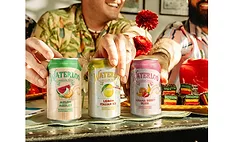 Waterloo Banana Berry Bliss, Melon Medley and Lemon Italian Ice