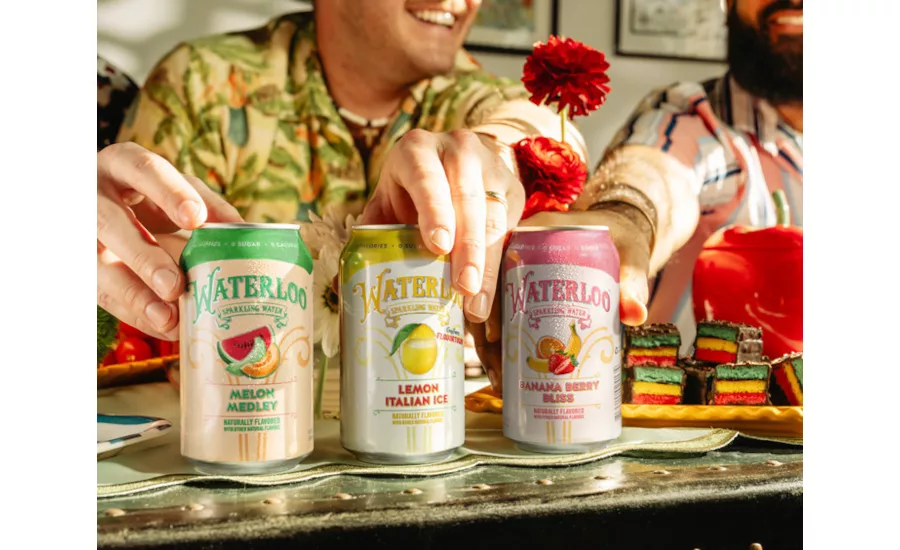 Waterloo Banana Berry Bliss, Melon Medley and Lemon Italian Ice