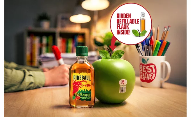 Fireball Blazin Apple Flask