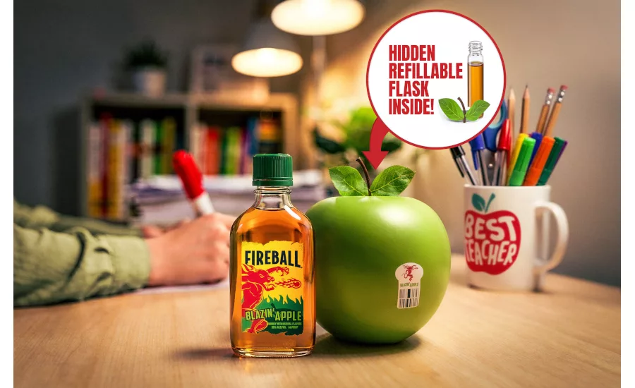 Fireball Blazin Apple Flask