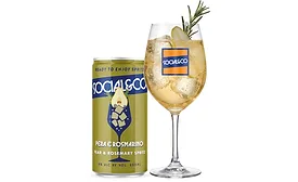 SOCIAL&CO Pear Rosemary Italian Style Spritz