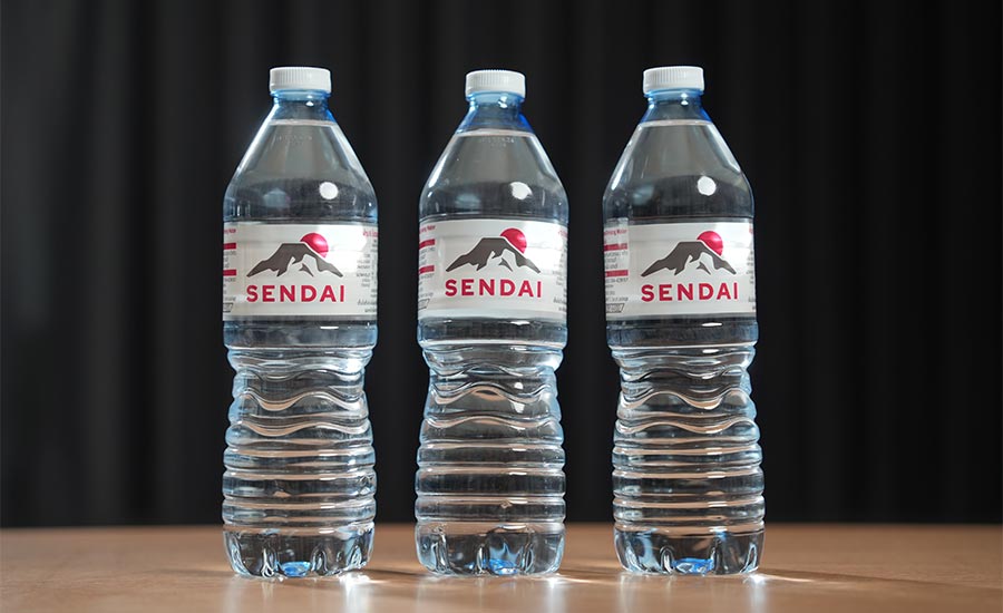 3 bottles on Sendai water