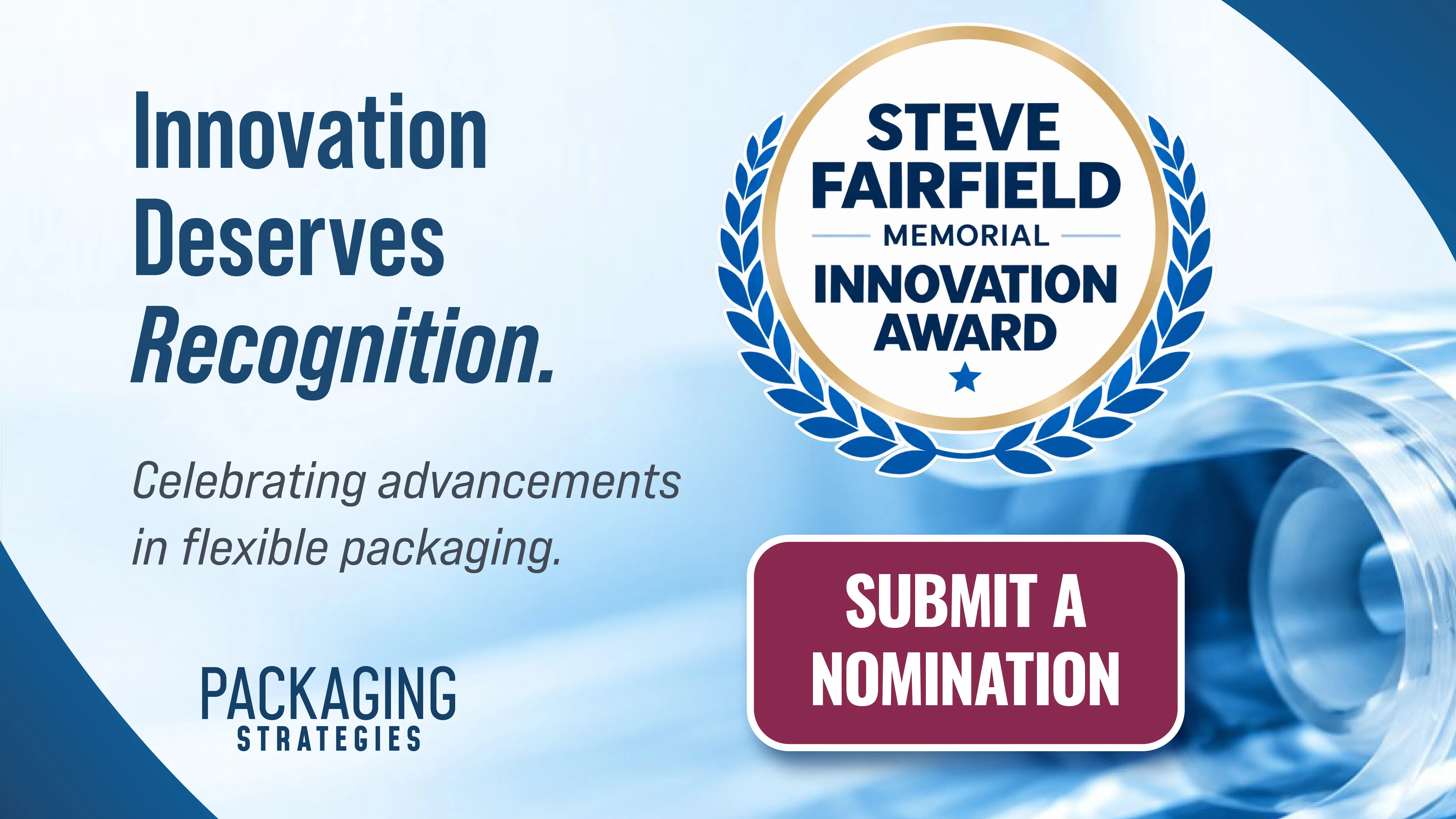 Graphic announcing opening of nominations for the Steve Fairfield Memorial Award