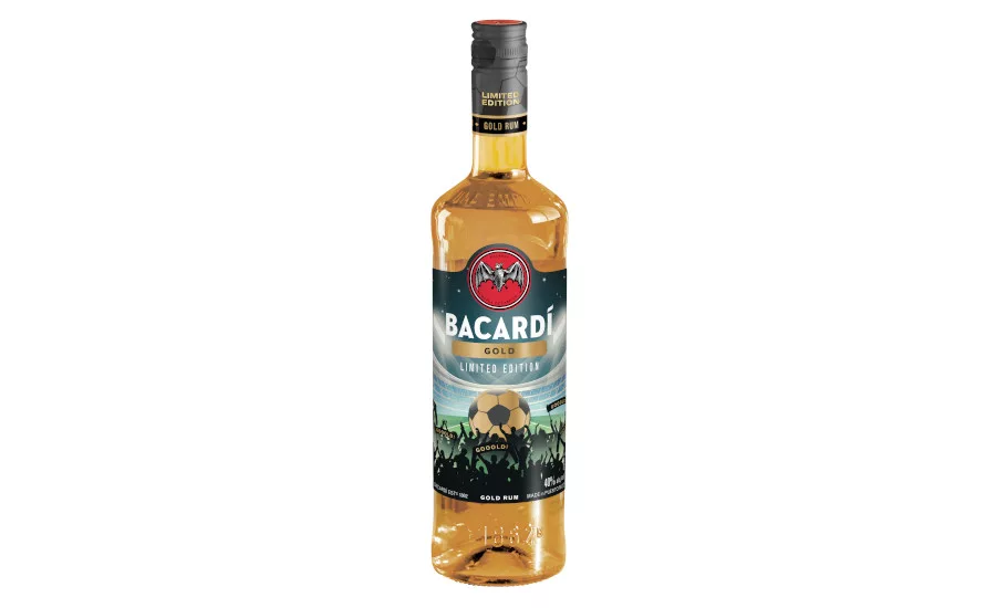 Bacardi Gold Football Bottle