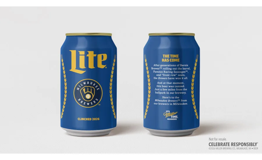 Miller Lite celebrates Milwaukee Brewers championship with Clinch Cans by