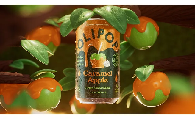 OLIPOP Caramel Apple