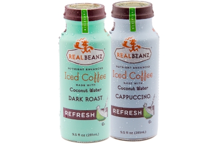 RealBeanz Iced Coffees made with Coconut Water