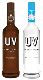 UV Chocolate Cake and Whipped vodkas