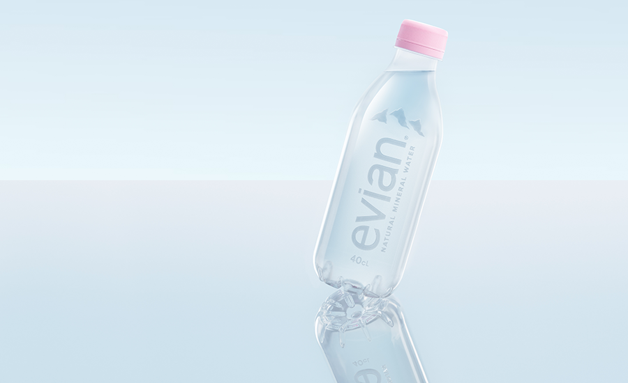 evian release labelfree, fully recyclable bottle 20200714
