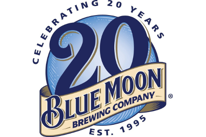 Blue Moon 20th anniversary logo