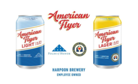 Harpoon Brewery’s American Flyer Light, American Flyer Lager