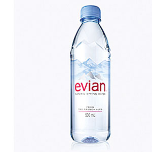 Evian 500ML bottle
